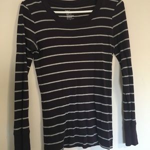 Purple striped shirt